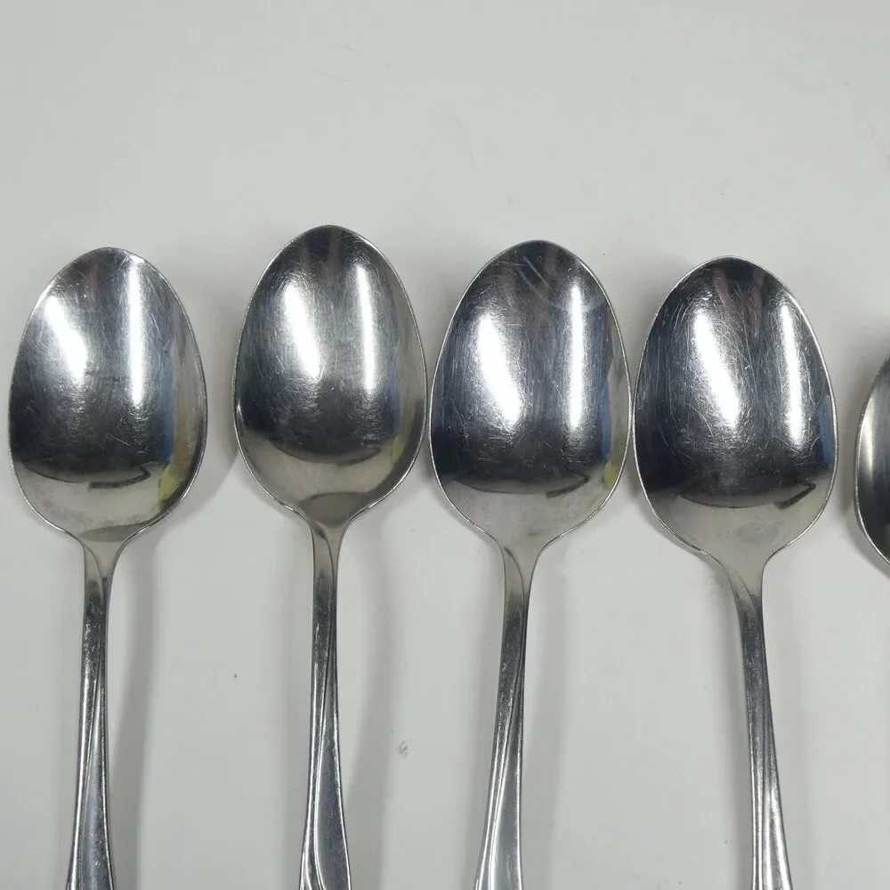 Oneida Calla Lily Stainless Flatware Lot 7pc Spoons Fork